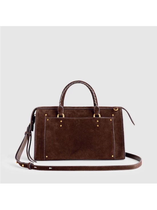 Madewell Handbags - Madewell Whipstitched Satchel in Suede